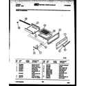 Tappan 30-2549-00-03 broiler drawer parts diagram