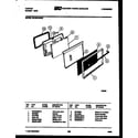 Tappan 30-2549-00-03 door parts diagram