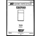 Tappan 95-1980-00-01 cover diagram