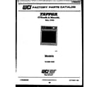 Tappan 12-2299-00-02 cover page-text only diagram