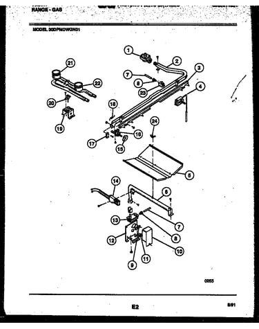Burner, manifold and gas control