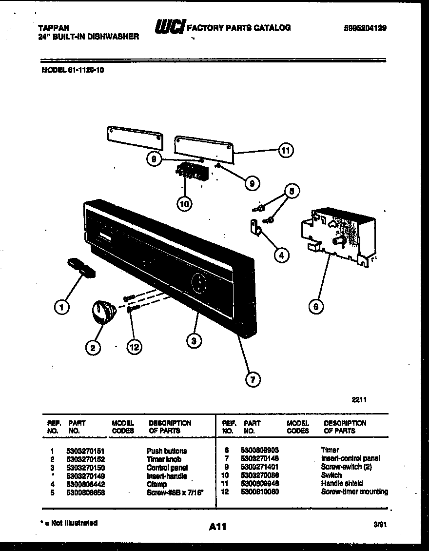 CONSOLE AND CONTROL PARTS