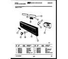 Tappan 61-1120-10-00 console and control parts diagram