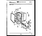 Tappan 61-1140-10-00 tub and frame parts diagram