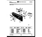 Tappan 61-1160-10-00 console and control parts diagram
