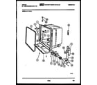 Tappan 61-1170-10-00 tub and frame parts diagram