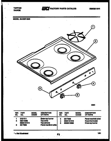 Cooktop parts
