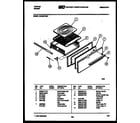 Tappan 32-0007-00-05 broiler drawer parts diagram