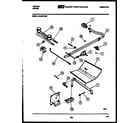 Tappan 32-0007-00-05 burner, manifold and gas control diagram