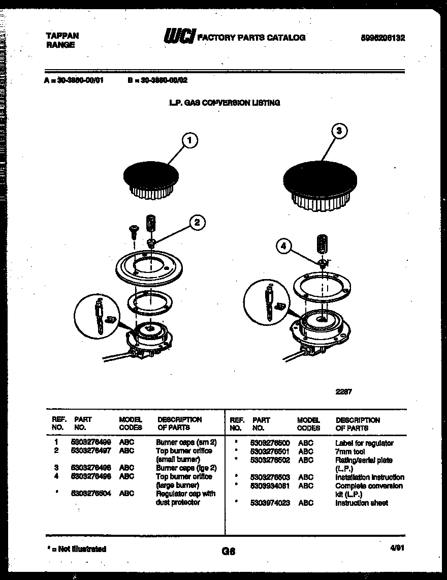 Burner parts