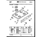 Tappan 30-3648-00-03 cooktop parts diagram