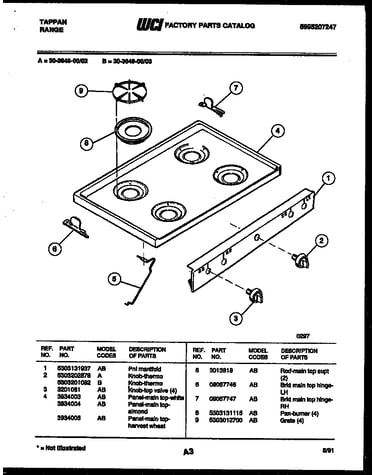 Cooktop parts
