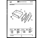 Tappan 30-3979-23-02 drawer parts diagram
