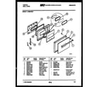 Tappan 11-4989-00-01 door parts diagram