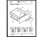 Tappan 37-0007-00-07 drawer parts diagram