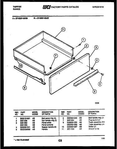 Drawer parts