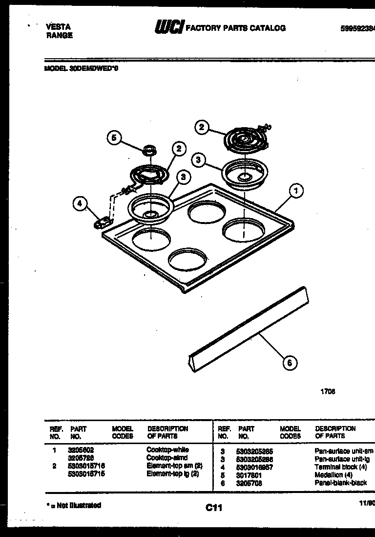 COOKTOP PARTS