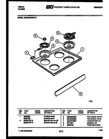 Cooktop parts