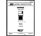 Tappan 73-3757-00-08 cover page diagram