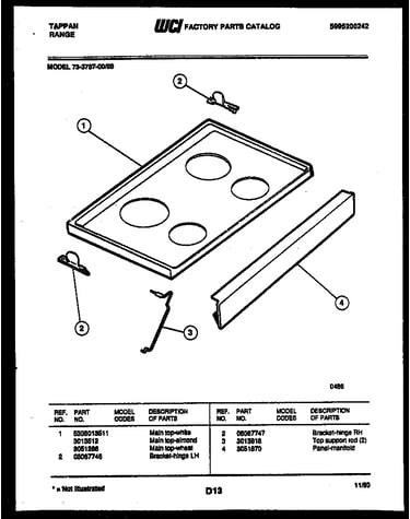 Cooktop parts