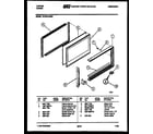 Tappan 73-3757-00-08 upper oven door parts diagram