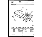 Tappan 73-3757-00-08 drawer parts diagram