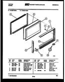 Upper oven door parts
