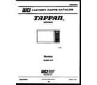 Tappan 56-2259-10-16 front cover diagram