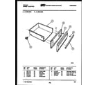 Tappan 31-4989-00-01 drawer parts diagram