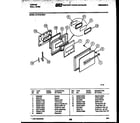 Tappan 57-2729-00-01 lower oven door parts diagram
