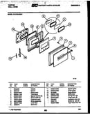 Lower oven door parts
