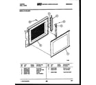 Tappan 57-2729-00-01 upper oven door parts diagram