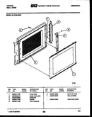 Upper oven door parts