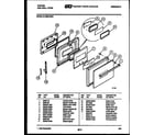 Tappan 12-4990-00-01 door parts diagram