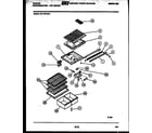 Tappan 95-1757-00-04 shelves and supports diagram