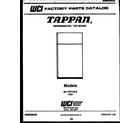Tappan 95-1787-00-05 cover diagram