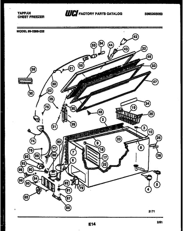 Chest freezer parts