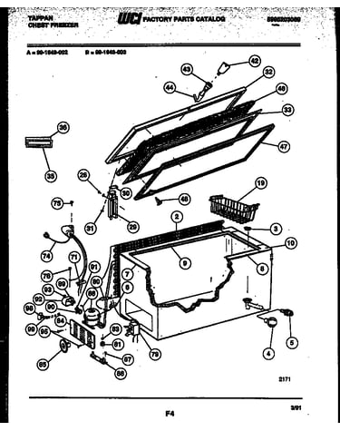 Chest freezer parts