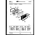 Tappan 72-3657-00-12 lower oven door parts diagram