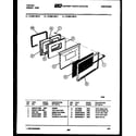Tappan 72-3657-00-12 lower oven door parts diagram
