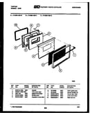Lower oven door parts