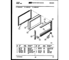 Tappan 72-3657-00-12 upper oven door parts diagram