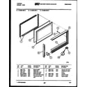 Tappan 72-3657-00-12 upper oven door parts diagram