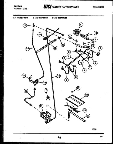 Burner, manifold and gas control