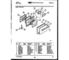 Tappan 57-2709-10-03 lower oven door parts diagram