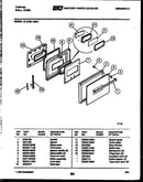 Lower oven door parts