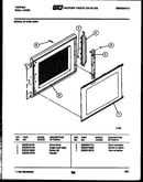 Upper oven door parts