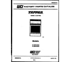 Tappan 31-3979-00-02 cover page diagram