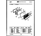 Tappan 31-2239-00-03 door parts diagram