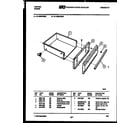Tappan 31-2239-00-03 drawer parts diagram